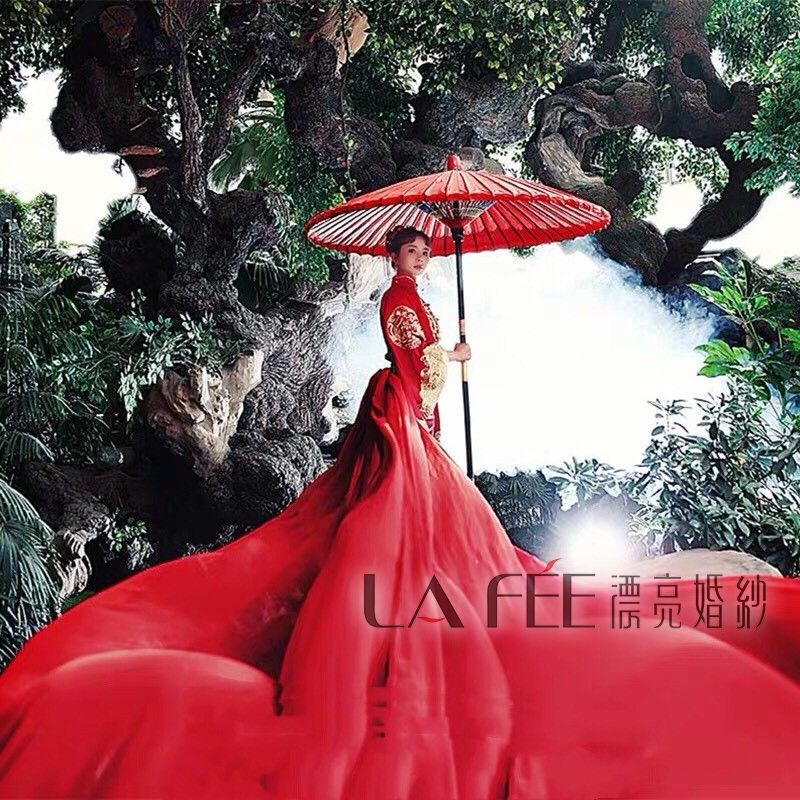 婚紗攝影道具-中國風大紅傘