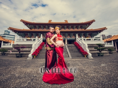 中式孕婦婚紗